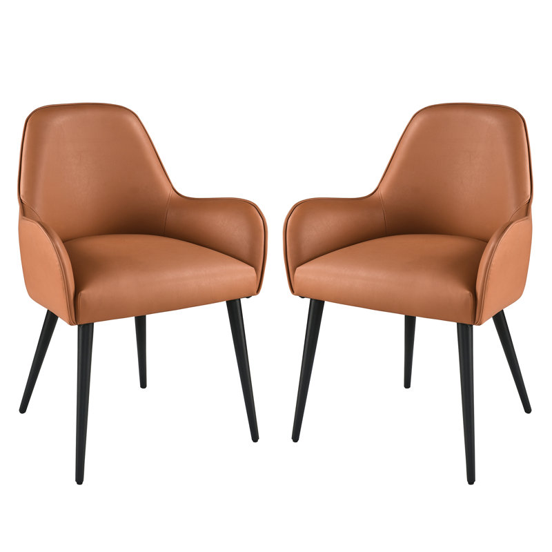 Chaise de salle à manger Diontaye, Orange
