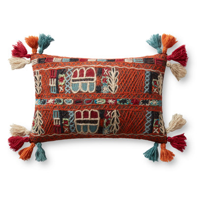 Taro Tassels Throw Pillow