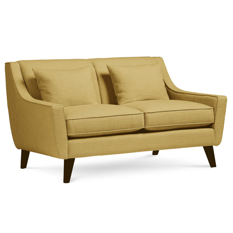 Gros Upholstered 61'' Loveseat, Vibe Zest Chenille