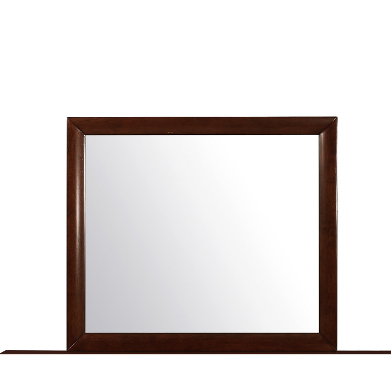 Miroir pour commode rectangulaire, Merlot