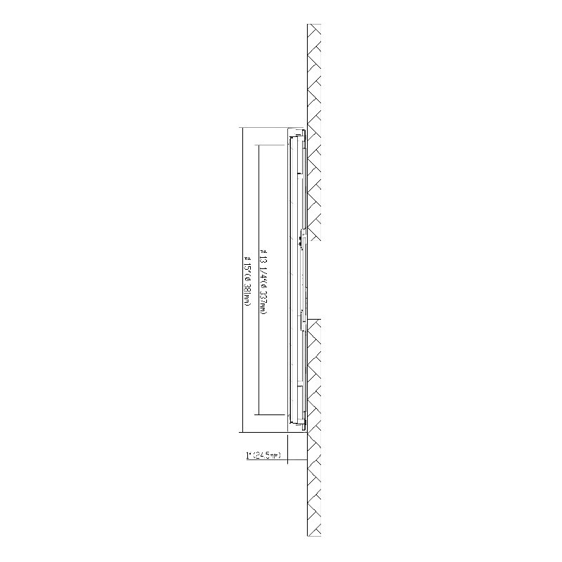artemis LED Flushmount - Round, 10W, 5CCT,, 1" H x 15" W x 15" D, Brush Nickel