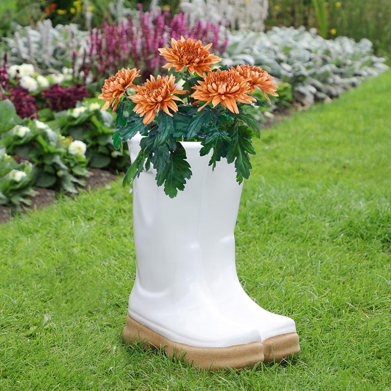 Myrick Ceramic Statue Planter, White
