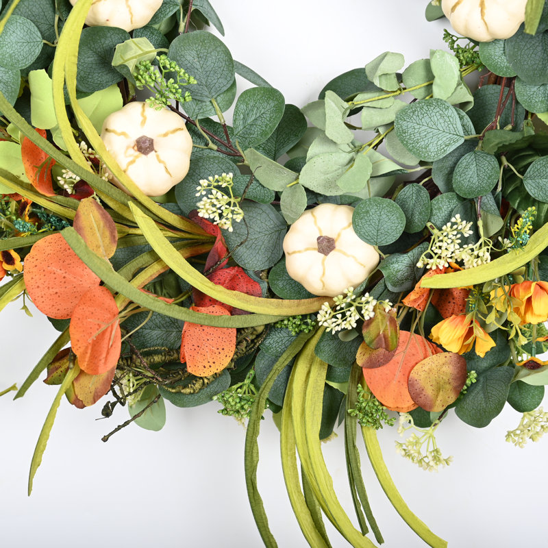 Couronne de citrouille artisanale 26 po Automne Automne