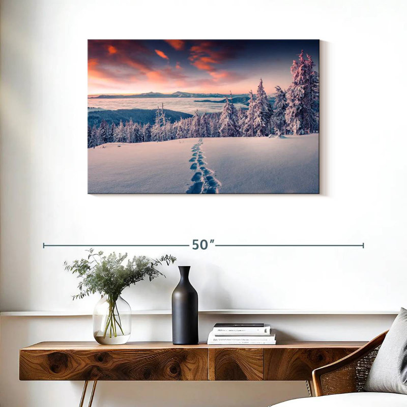 Alvord Winter Footprints, 24" H x 36" W