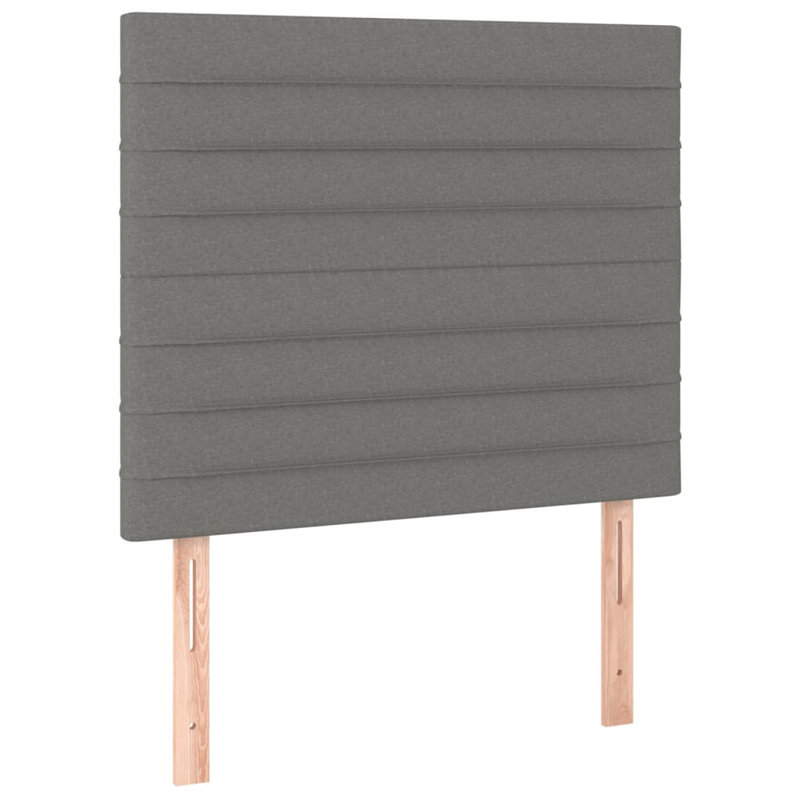 Headboard, 88cm H x 90cm W x 5cm D, Dark Grey Fabric