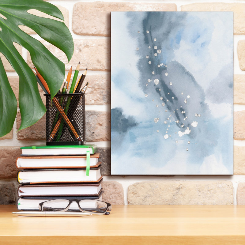  'Slate Plume 2' by June Erica Vess Canvas Wall Art, 12" x 16", 16" H x 12" W