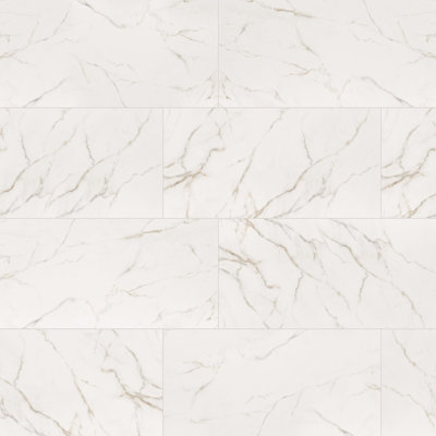 Zola 12 in. x 24 in. Polished Porcelain Marble Look Floor and Wall Tile