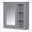 Armoire de rangement murale moderne avec miroir-543936888