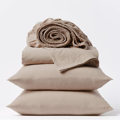 Organic Crinkled Percale™ 100% Cotton Sheet Set