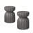 13" Modern Outdoor and Indoor Waterproof Coffee Table and Side Table Set, Durable MgO Cement Design, Suitable For Patio, Garden, Backyard and Living Room, 2PC-733763466