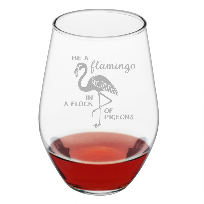 Ensemble de verres à vin sans pied 19 onces 4 pièces be flamant rose