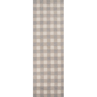 Zager Hand Hooked Plaid Indoor Rug