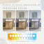 30 po Meuble-lavabo simple en quartz noyer lustré avec miroir Whitebrook