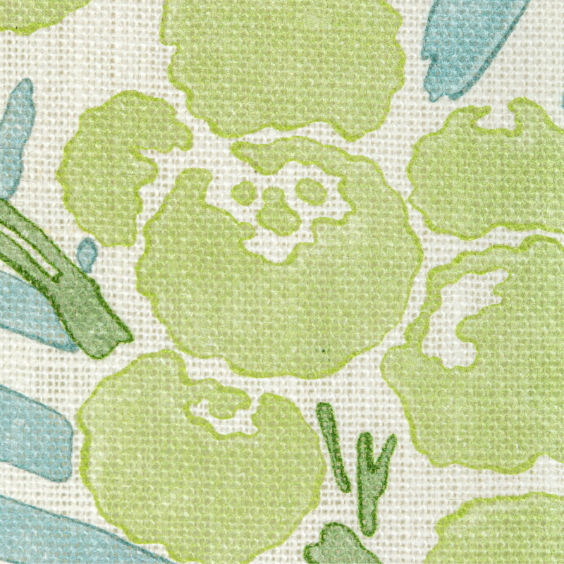 Majorelle Palmar Linen Performance Fabric, Lake