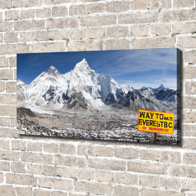 Mount Everest - No Frame Print on Glass