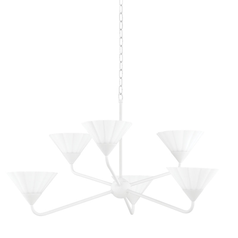 Lustre KELSEY de Home Ec., Blanc texturé