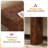 63" Narrow Rustic Sofa Table and Entryway Console in Deep Wood Grain-487469935
