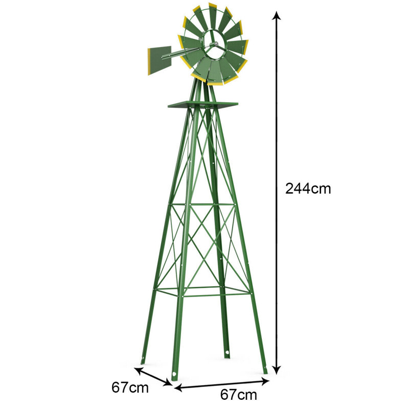 Ellisurg Metal Garden Statue, Green