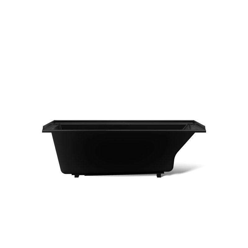 Baignoire de trempage 60 po. X 30 po., Noir, Gauche