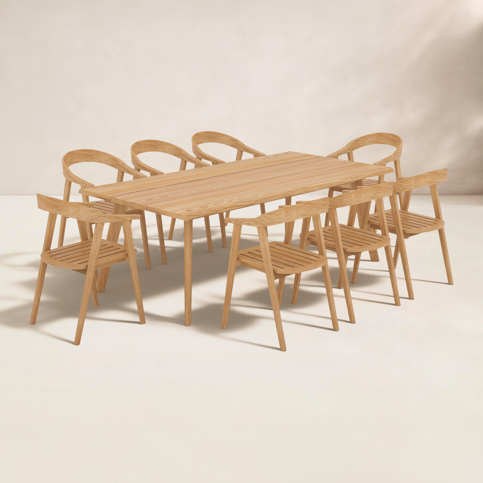 Merle 86" Patio Dining Set, 7