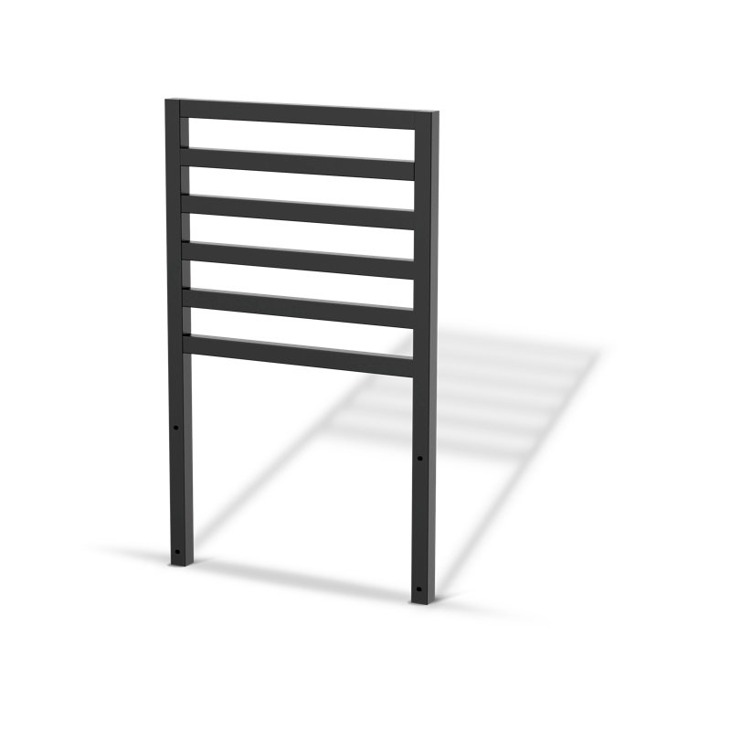 Grille de fond Cozze Elements Back 52 pour cuisine extérieure, organisateur d'ustensiles en aluminium thermolaqué, support de rangement pour réfrigérateur, noir mat