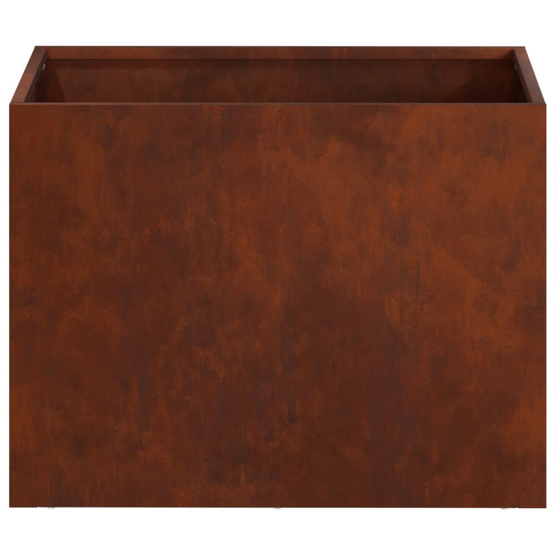 Outdoor Planter Box, 30cm H x 40cm W x 30cm D, Rusty