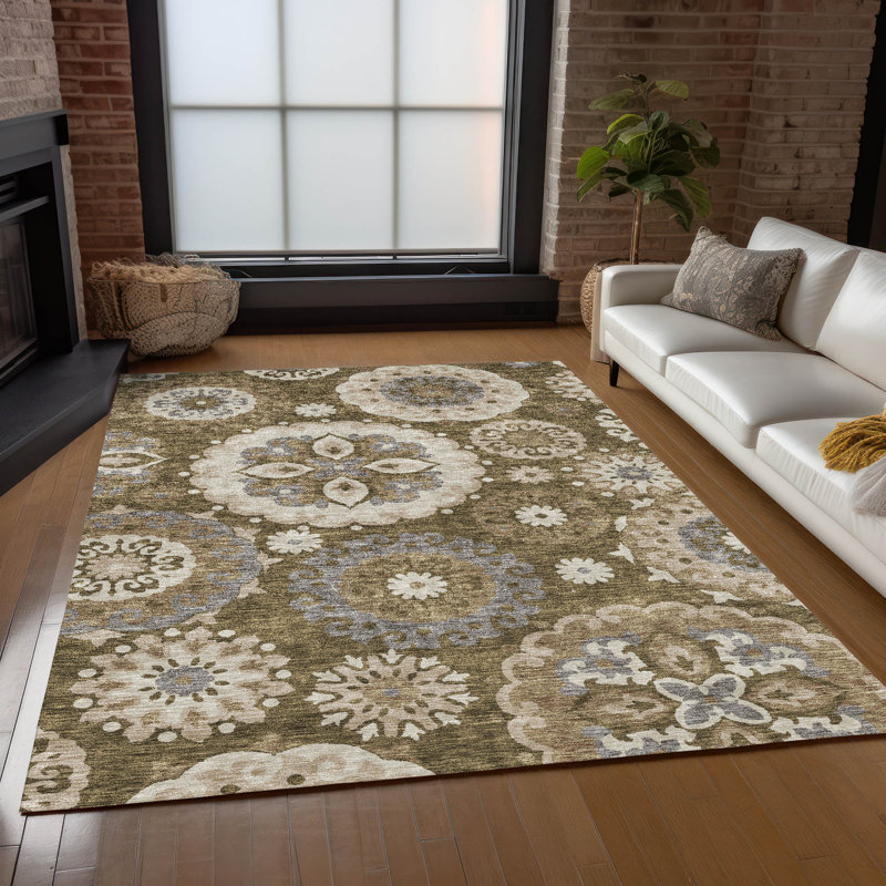  Tapis d'entrée / extérieur antidérapant Ferrand, Rectangle 3' x 5'