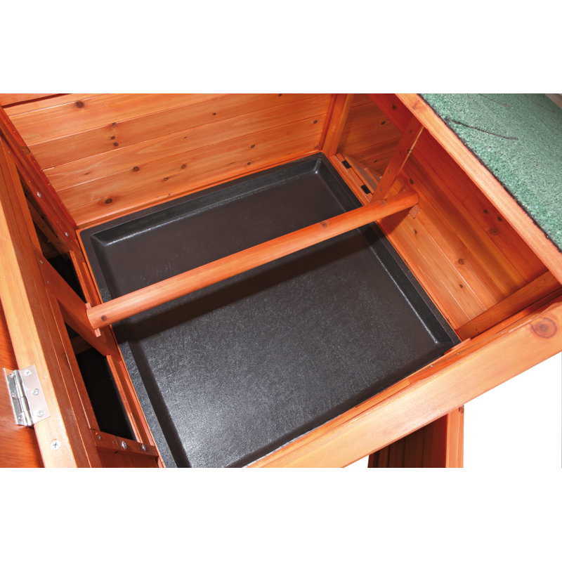 Weatherproof Glazed Pine 2-Story Outdoor Chicken Coop
