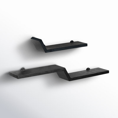 Marv 36" Mango Wood Floating Shelf