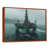 Toile avec cadre flottant brun
