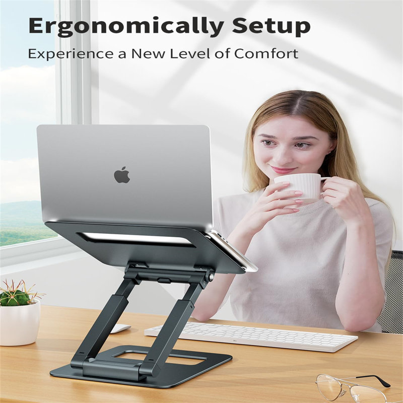 Metal Stackable Monitor Stand, Grey