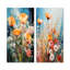 «Garden Delights Wild Expression Blooms», ensemble de 2 reproductions d'art sur toile-1733812973-1733812971