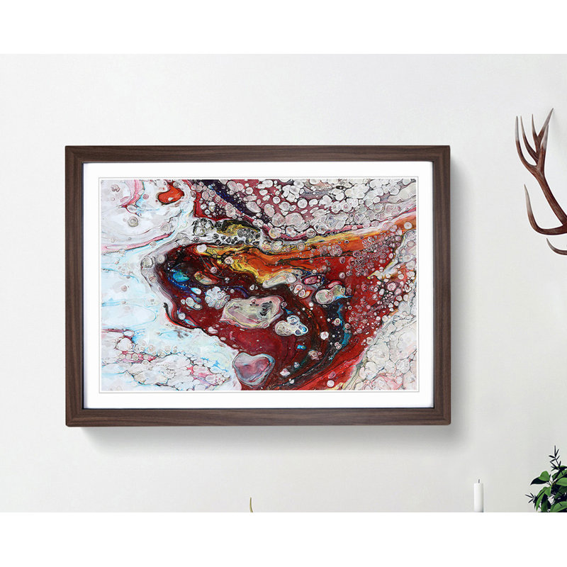Infinite Love in Abstract - Framed Print, Walnut, 60cm H x 91cm W x 2cm D