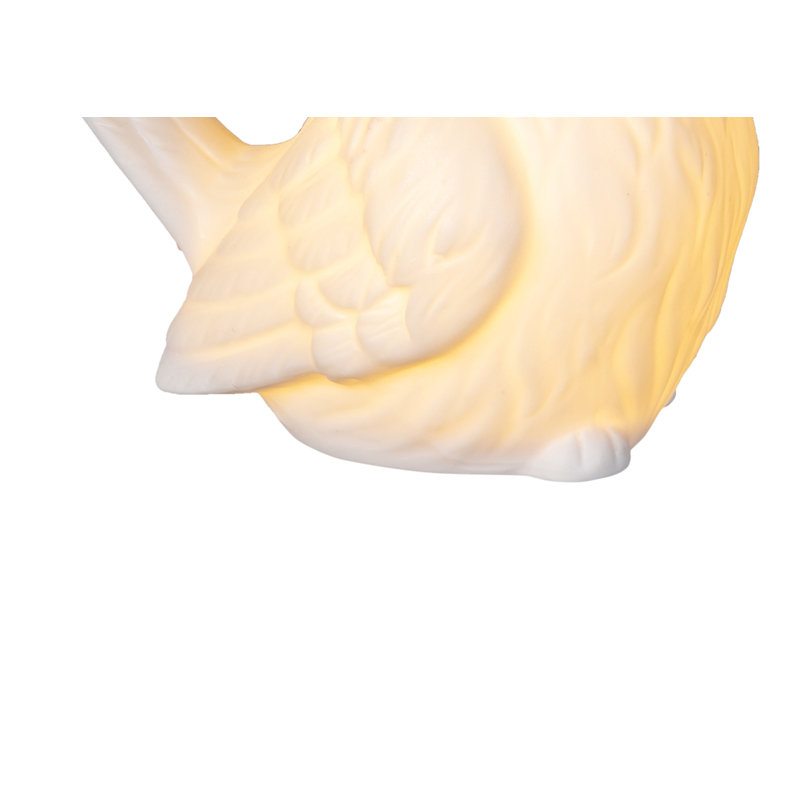 Grande figurine d'oiseau à DEL assis