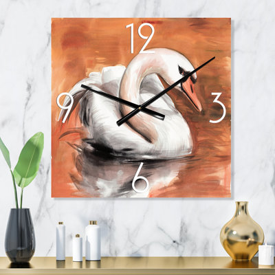 Swan on the Water - Traditional Wall Clock