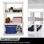 Nayson Large 4-Tier Interlocking Shelving Unit, 18 X 36 X 56", White