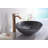 ANZZI Arc 16.5'' Gray Tempered Glass Circular Bathroom Sink