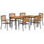 7 Piece Garden Dining Set Acacia-153793262