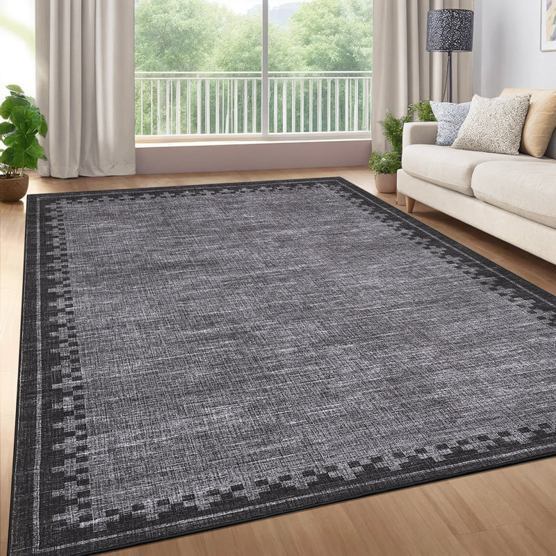 Area Rugs for Living Room Washable Rugs Non Slip Stain Resistant Bordered CarpetFoldable Rugs for BedroomDining RoomNursery