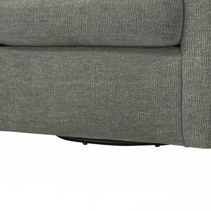 Fauteuil demi-tonneau Sutton, Gris foncé