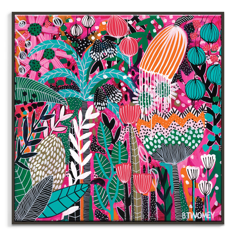 Speak Your Mind by B.Twomey - Print, Black Floater Framed, 69cm H x 69cm W x 8cm D