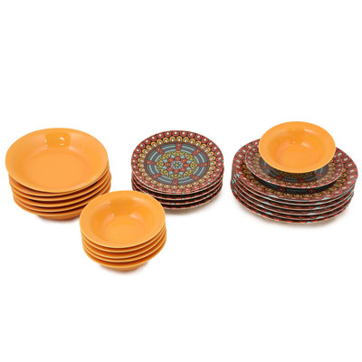 Porcelain China Dinnerware Set 24 Piece - Service for 6