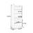 Portable layer board storage display cabinet