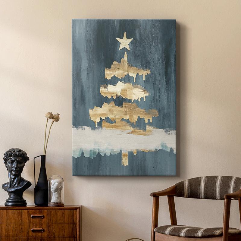 Art des Fêtes de Noël CXCV III - galerie sur mesure Cavas, H 18 po x l 12 po