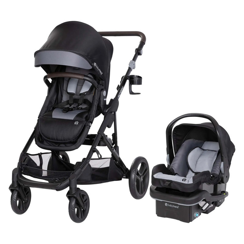 Système de voyage modulaire simple à double et siège d'auto Baby Trend Morph, noir Dash