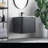 Caskvalley Modern Bathroom Vanity with Straight Fluted Design 24" Wide-1158663227