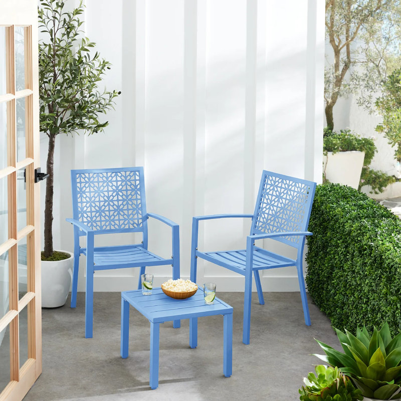 3-Piece Bistro Set, Blue