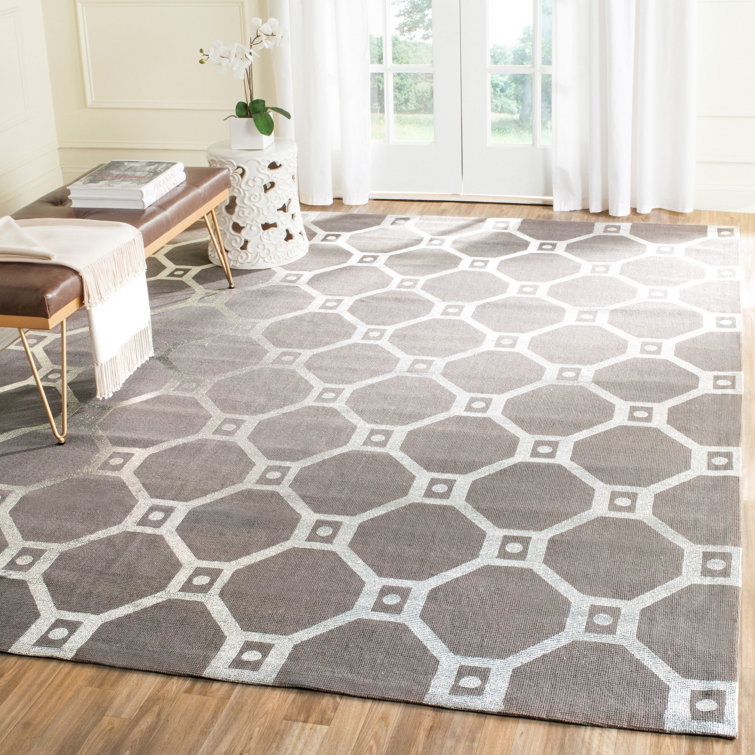Nilde Cedar Brook Hand Loomed Jute Geometric Rug