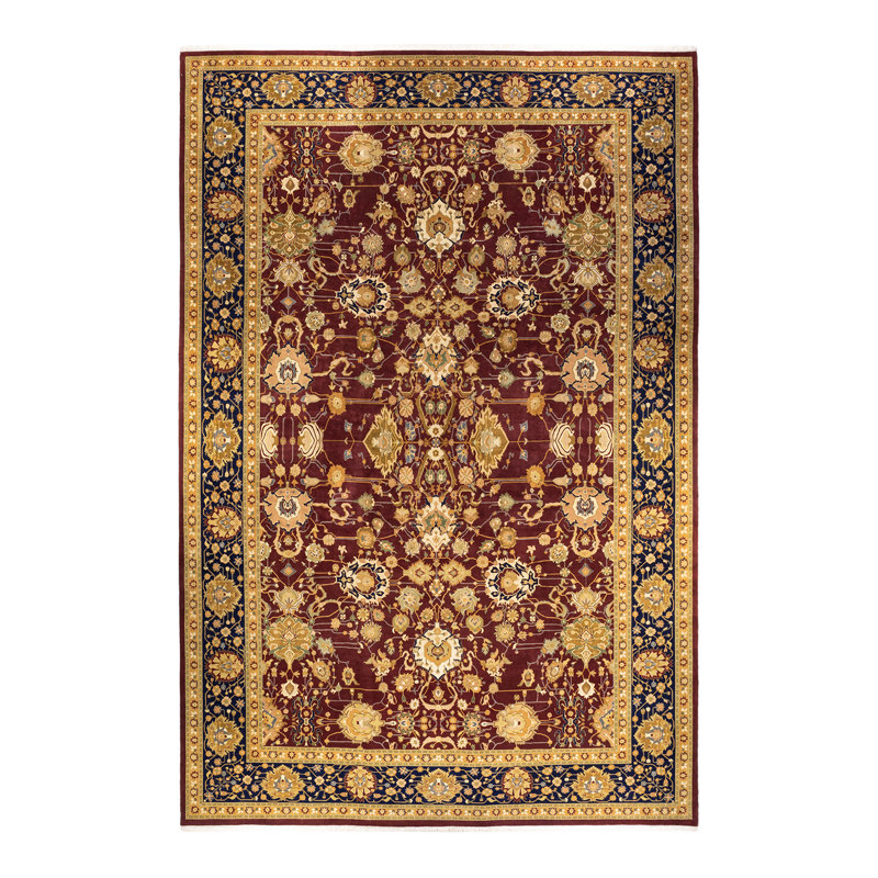 Kilan One-of-a-Kind 12 X 18 2000s Wool Area Rug in Red
