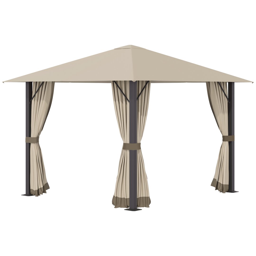 3 m x 3 m Pavillon Aischa aus Aluminium